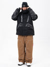 Chillform Herren-Schneeanzug mit reflektierendem Tarnmuster – Glow Trail Jacke mit Freerider Baggy Schneehose