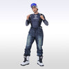 Herren Outdoor-Jeans-Latzhose aus Denim