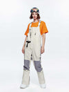 Damen High Experience Color Block Taillengürtel Snowboardhose Ski Latzhose