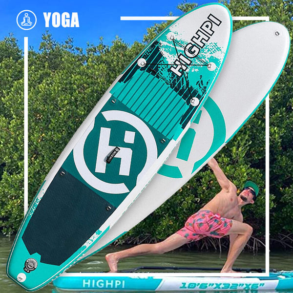 California Breeze 10'6'' aufblasbares Stand-Up-Paddle-Board-Bundle-Paket