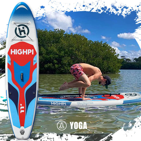Highpi Windfall Cruise 11' aufblasbares Stand-Up-Paddle-Board-Paket