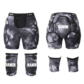 Nandn Unisex Tri-Flex Schutzshorts & Knieschoner Set