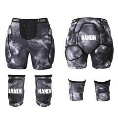 Nandn Unisex Tri-Flex Schutzshorts & Knieschoner Set